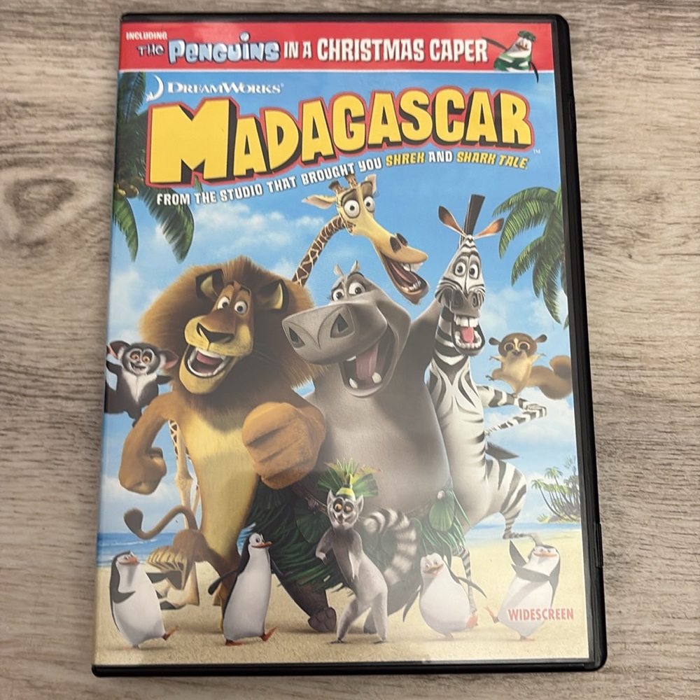 Madagascar AND The Madagascar Penguins in a Christmas Caper Animated Movies DVD